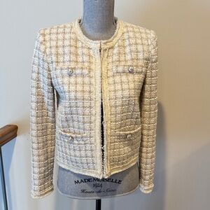 Tahari Cream Tweed Women's Blazer